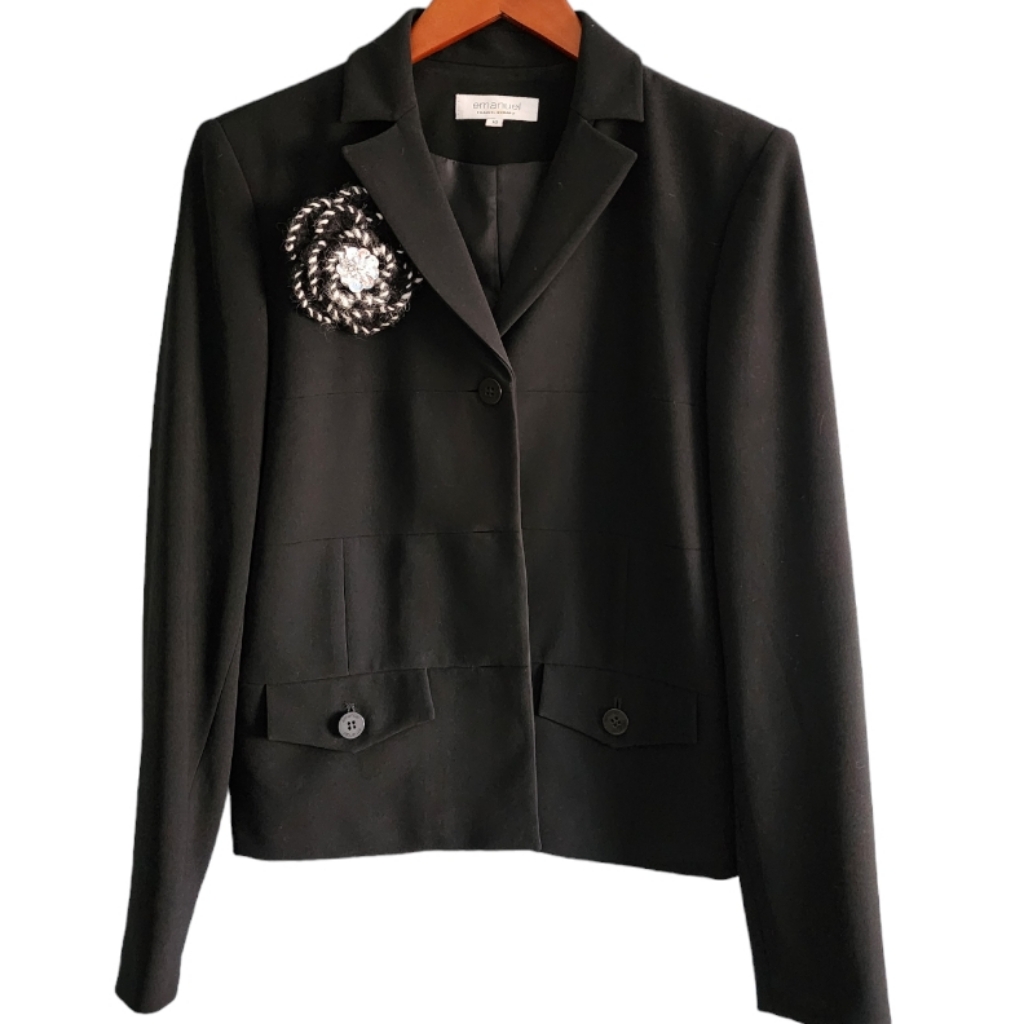 Preowned Emanuel Ungaro Black Jacket